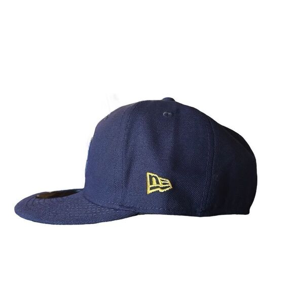 New Era Milwaukee Brewers 59FIFTY Fitted Cap Blue Size 7 1/8 - Picture 5 of 7